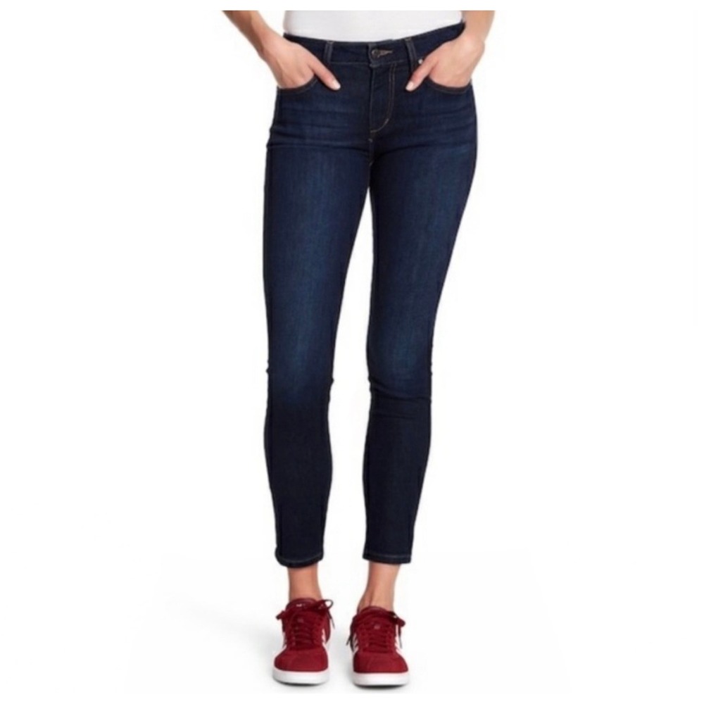 Joes Jeans 32 Beyla Skinny Ankle Dark Indigo Denim Mid Rise Classic Stretch